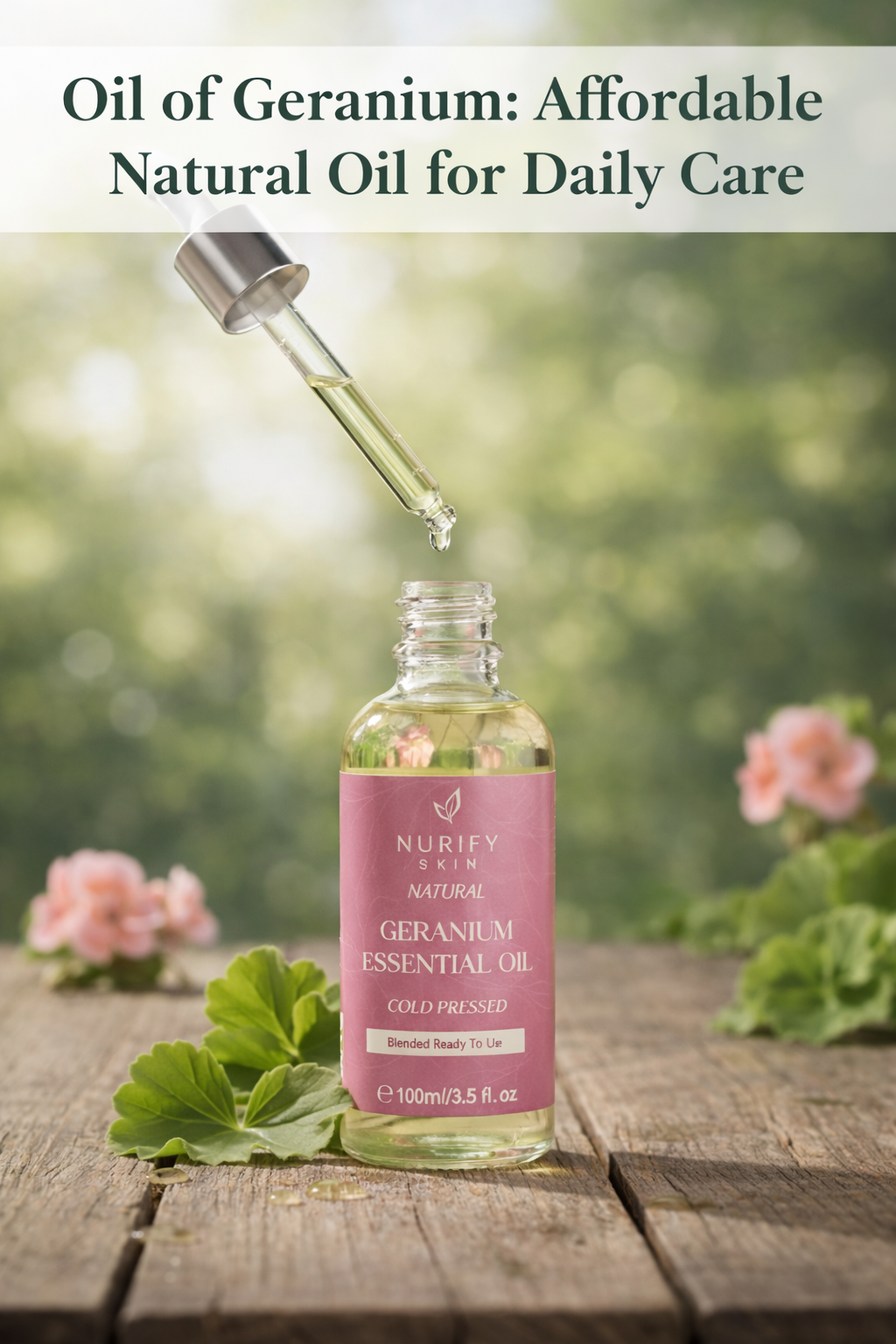 Oil of Geranium: Affordable Natural Oil for Daily Care