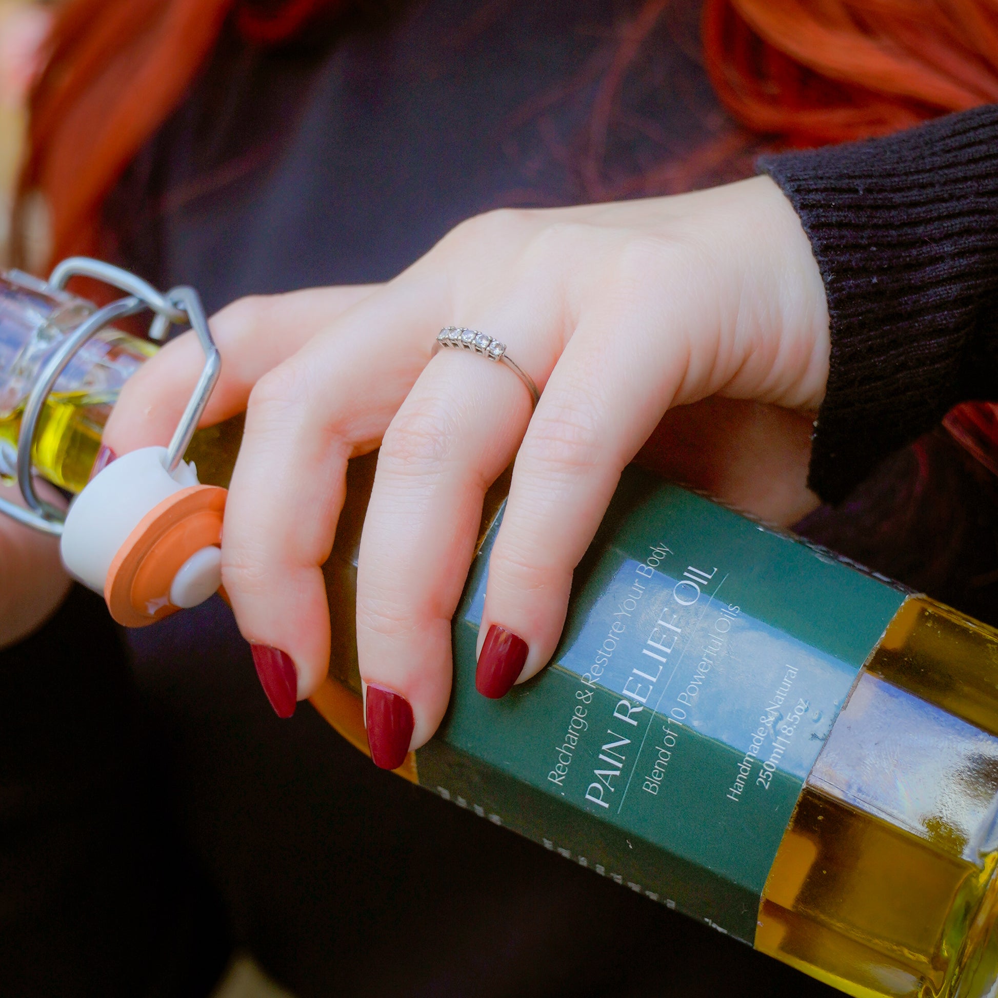 Blend of oils for rejuvenation and pain relief from arthritis, back pain, shoulder pain and other aches & pains